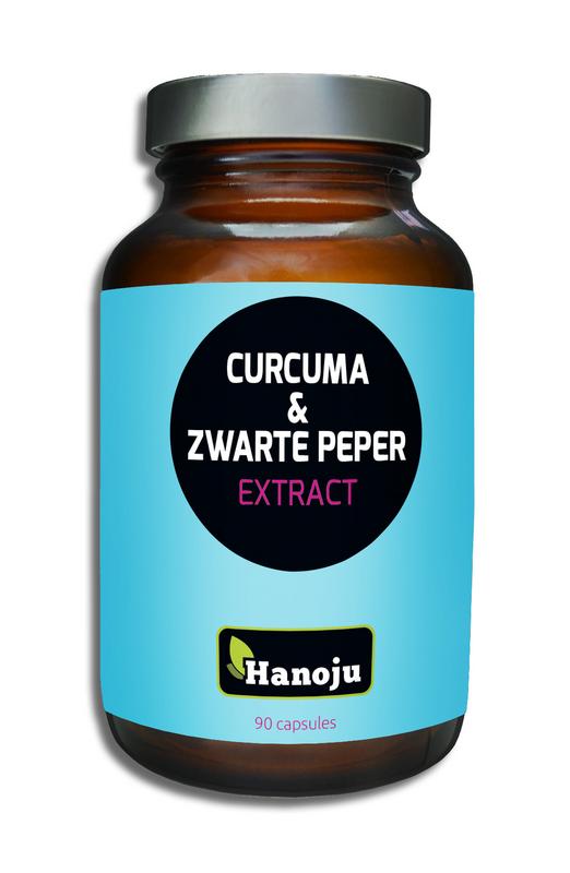 Hanoju Curcuma poeder & zwarte peper extract 90 Capsules