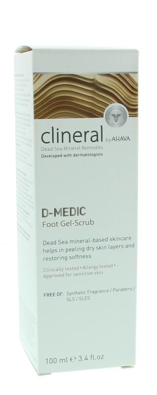 Ahava Clineral D-medic foot gel scrub  100 Milliliter