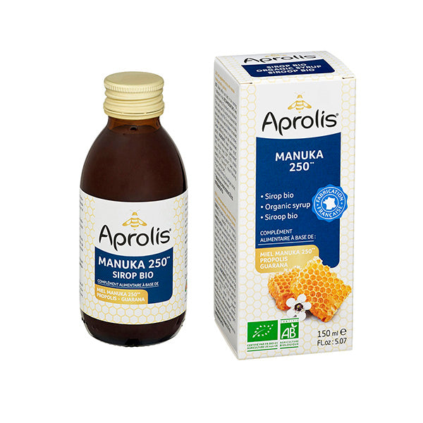 Aprolis Siroop manuka propolis guarana bio 150 Milliliter