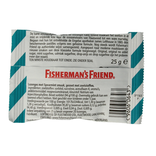 Fisherman's Friend Spearmint suikervrij 25 Gram