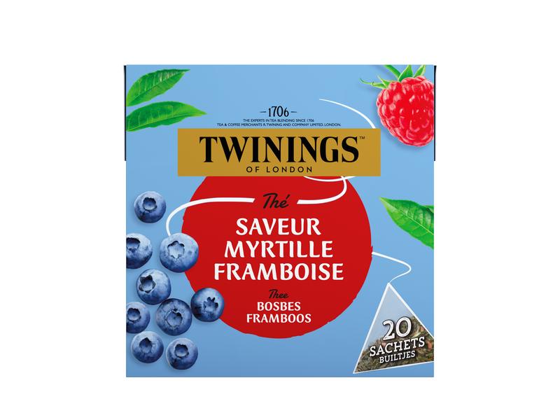 Twinings Zwarte thee bosbes framboos 20 Zakjes