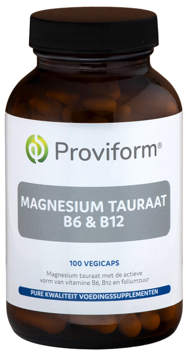 Proviform Magnesium tauraat B6 & B12 100 Vegetarische capsules