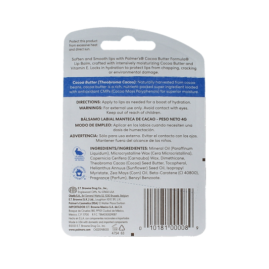 Palmers Cocoa butter lipbalm 4 Gram