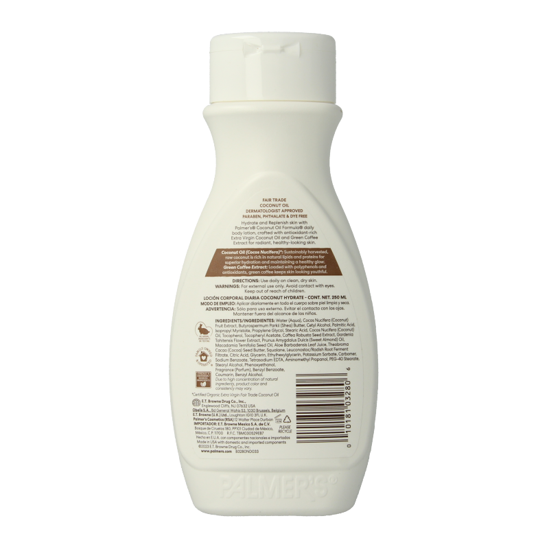 Palmers Coconut oil formula bodylotion 250 Milliliter
