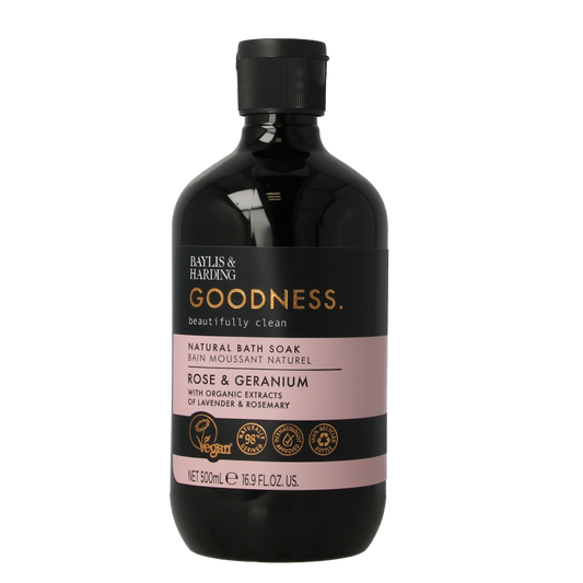 Baylis & Harding Bath soak goodness rose & geranium 500 Milliliter