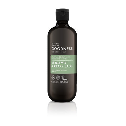 Baylis & Harding Goodness men shower gel bergamot & clary sage 500 Milliliter