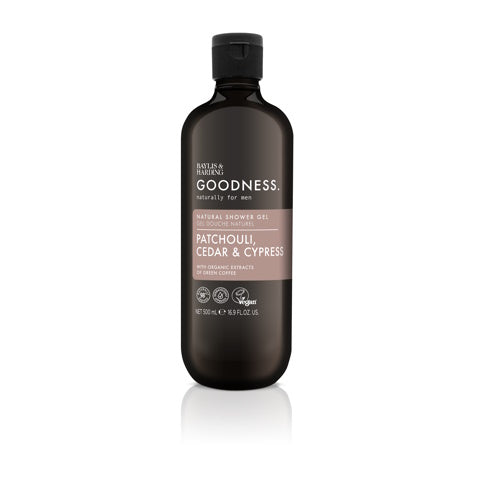 Baylis & Harding Goodness men shower gel patchouli, cedar & cypress 500 Milliliter