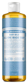 Dr Bronners Baby liquid soap baby mild 475.00 Milliliter