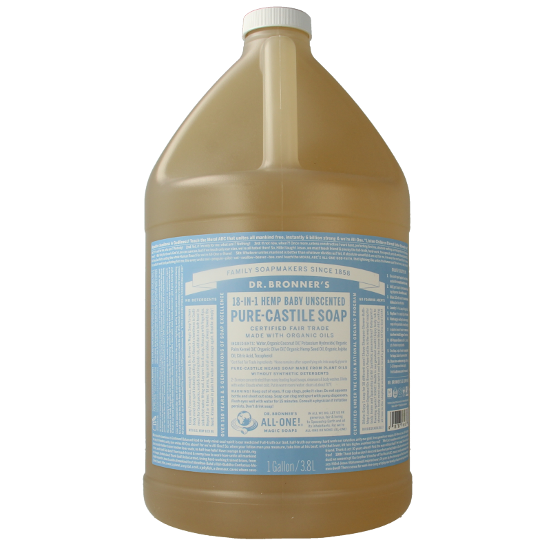 Dr Bronners Liquid soap baby mild 3800 Milliliter