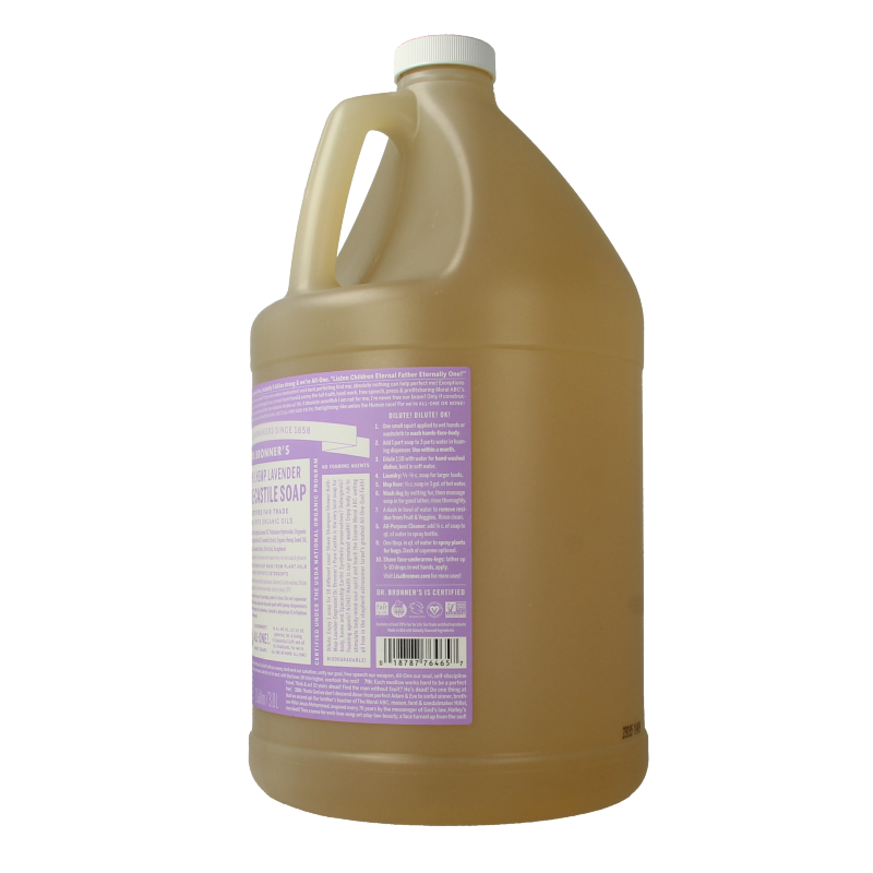 Dr Bronners Liquid soap lavendel 3800 Milliliter