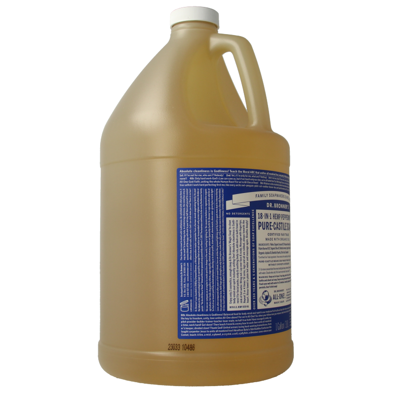 Dr Bronners Liquid soap peppermint 3800 Milliliter