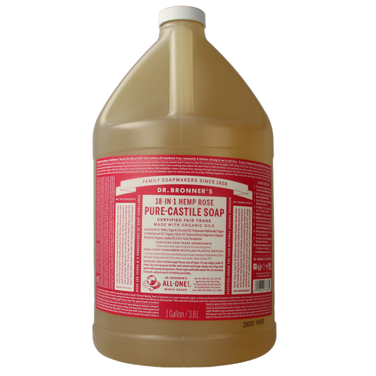 Dr Bronners Liquid soap roos 3800 Milliliter