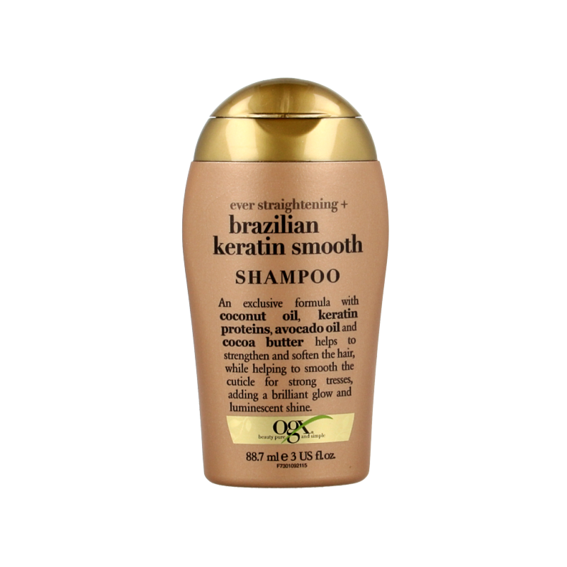 OGX Travelsize brazilian keratin smooth shampoo 88.7 Milliliter