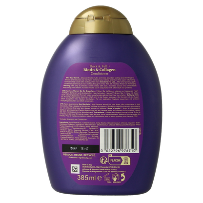 OGX Thick & full biotin & collagen conditioner bio 385.00 Milliliter