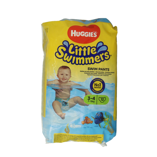 Huggies Little swimmers maat 3-4 7-15kg 12 Stuks