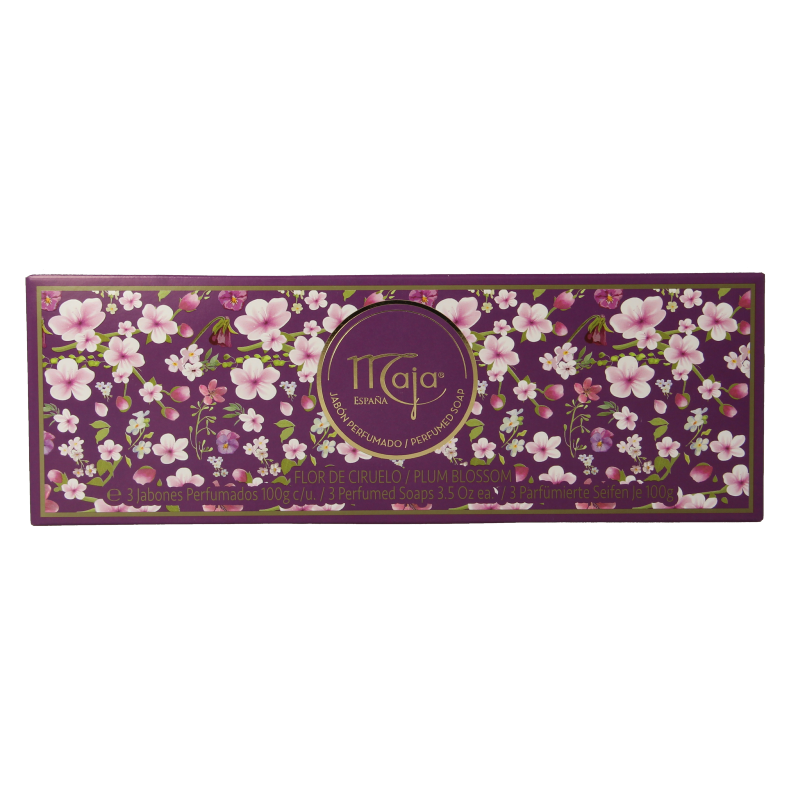 Maja Plum blossom zeep 3 x 100 gram 300 Gram