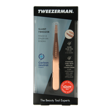 Tweezerman Slant tweezer rose goud 1.00 Stuks