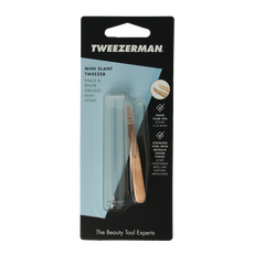 Tweezerman Mini slant tweezer rose gold 1.00 Stuks