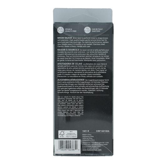Tweezerman Brow razor 1.00 Stuks