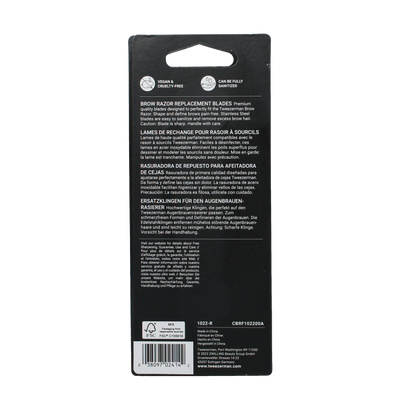Tweezerman Brow razor replace blades 4.00 Stuks