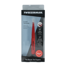 Tweezerman Slant tweezer signature red 1.00 Stuks