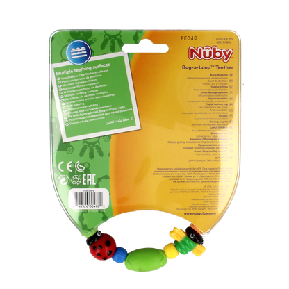 Nuby Speelse bijtketting bug-a-loop 1.00 Stuks