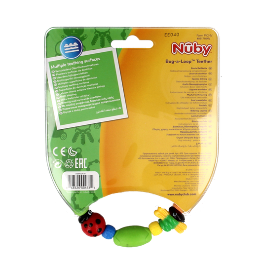 Nuby Speelse bijtketting bug-a-loop 1 Stuks
