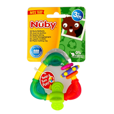 Nuby Bijtfiguur driehoekig hard en zacht  1.00 Stuks