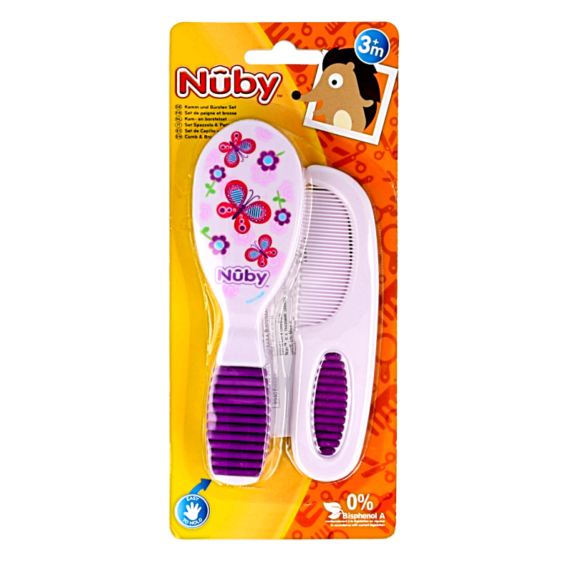 Nuby Kam & borstel set 1 Set
