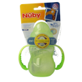 Nuby Trainingsfles anti lekspeen & lektuit 0+ assorti 1.00 Stuks