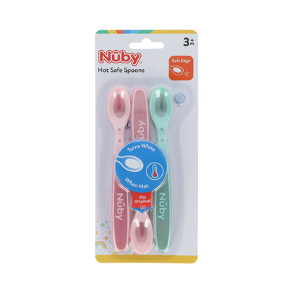 Nuby Warmtegevoelige lepeltjes 3+ maanden assorti 3.00 Stuks