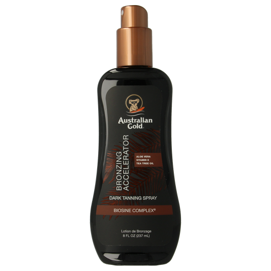Australian Gold Dark tanning accelerator spray gel met bronzer  237.00 Milliliter
