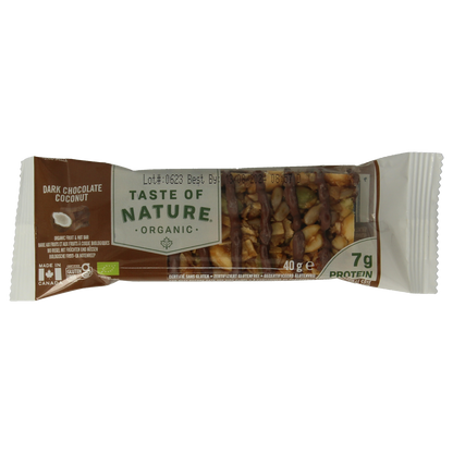 Taste Of Nature Dark chocolate coconut bio 40.00 Gram