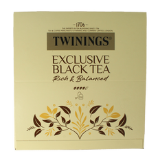 Twinings Exclusive black tea envelop 100 Zakjes