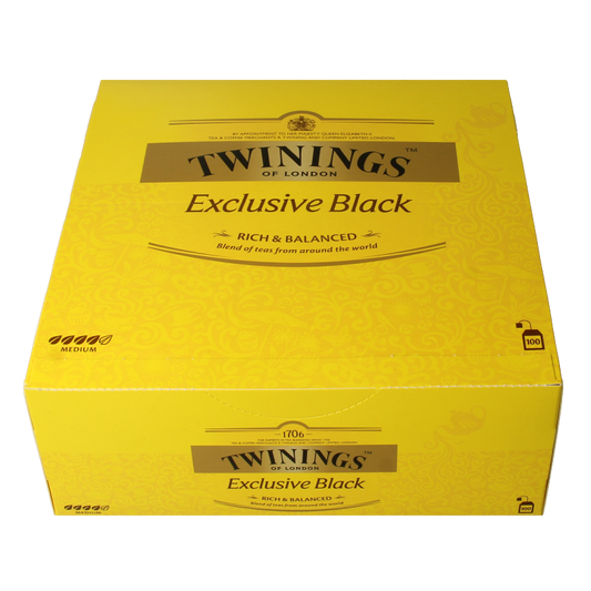 Twinings Exclusive black tea envelop 100 Zakjes