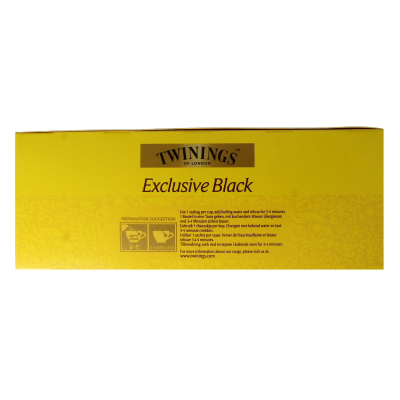Twinings Exclusive black tea envelop 100 Zakjes