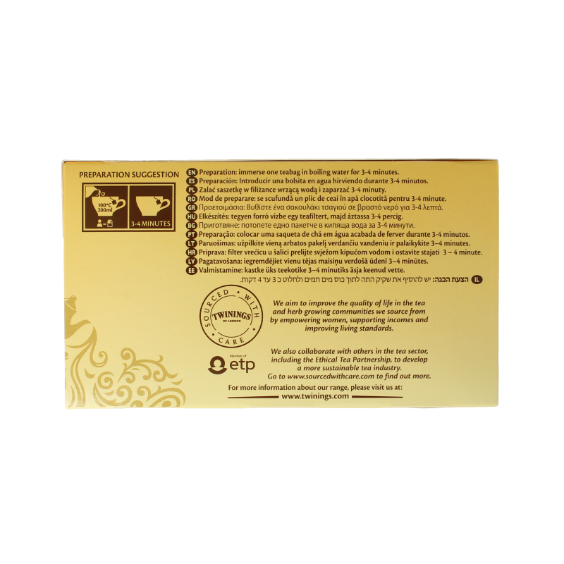 Twinings Earl grey envelop 50 Zakjes