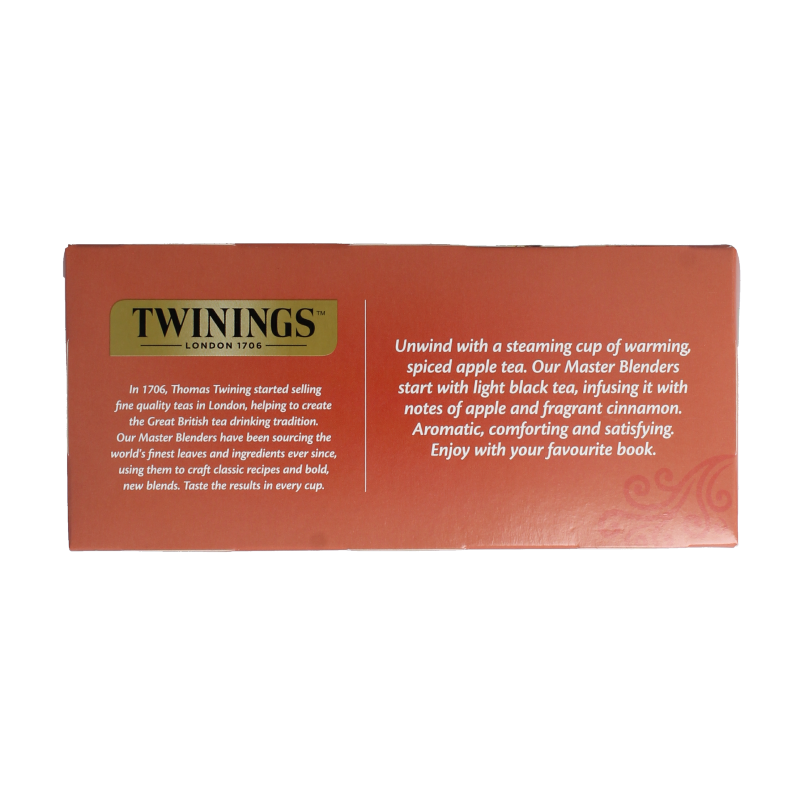 Twinings Apple cinnamon raisin 25 Zakjes