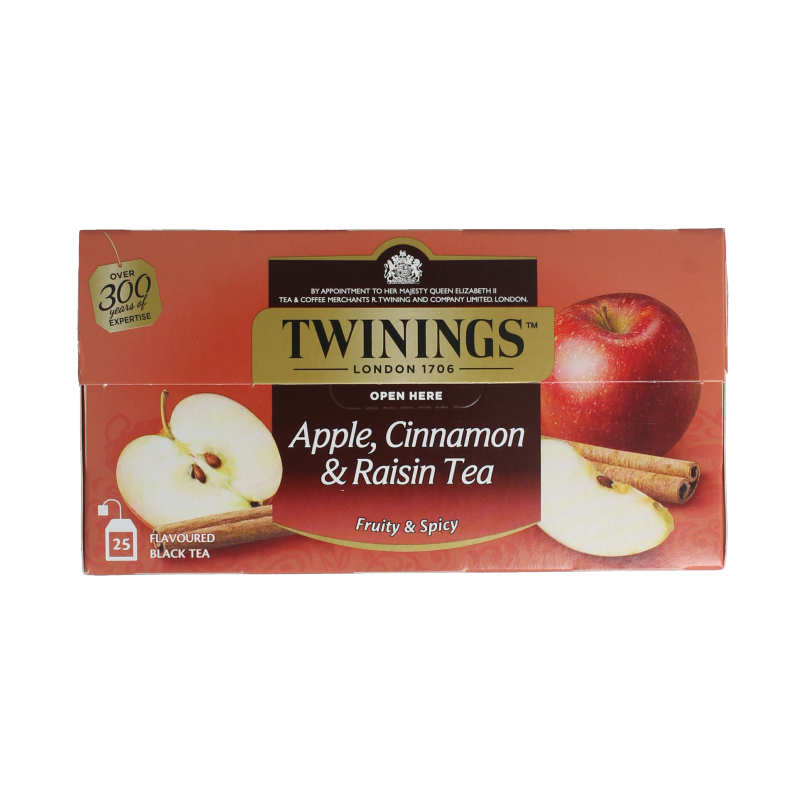Twinings Apple cinnamon raisin 25 Zakjes