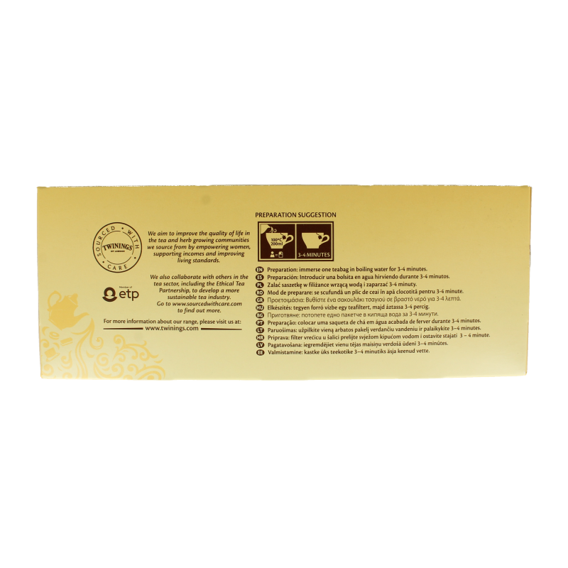 Twinings Earl grey envelop 100 Zakjes