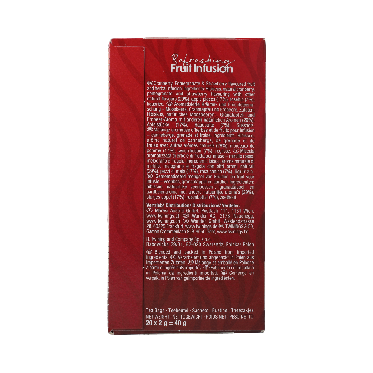 Twinings Refreshing fruit infusion 20.00 Zakjes