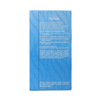 Twinings 20S PURE FENNEL 20.00 Zakjes