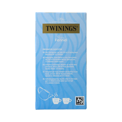 Twinings 20S PURE FENNEL 20.00 Zakjes