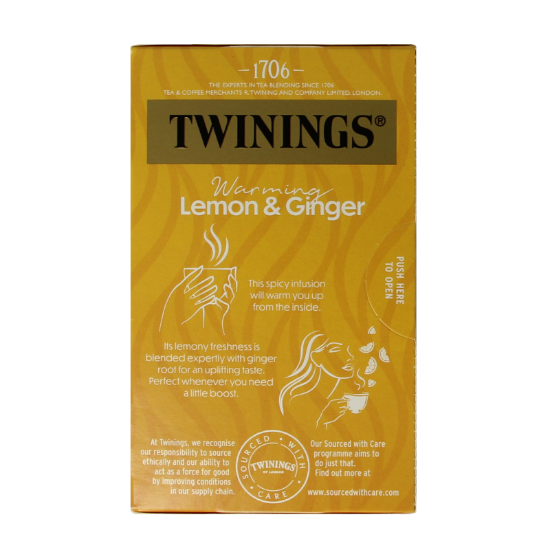 Twinings Citroen gember 20 Zakjes