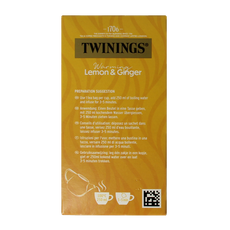 Twinings Citroen gember 20.00 Zakjes