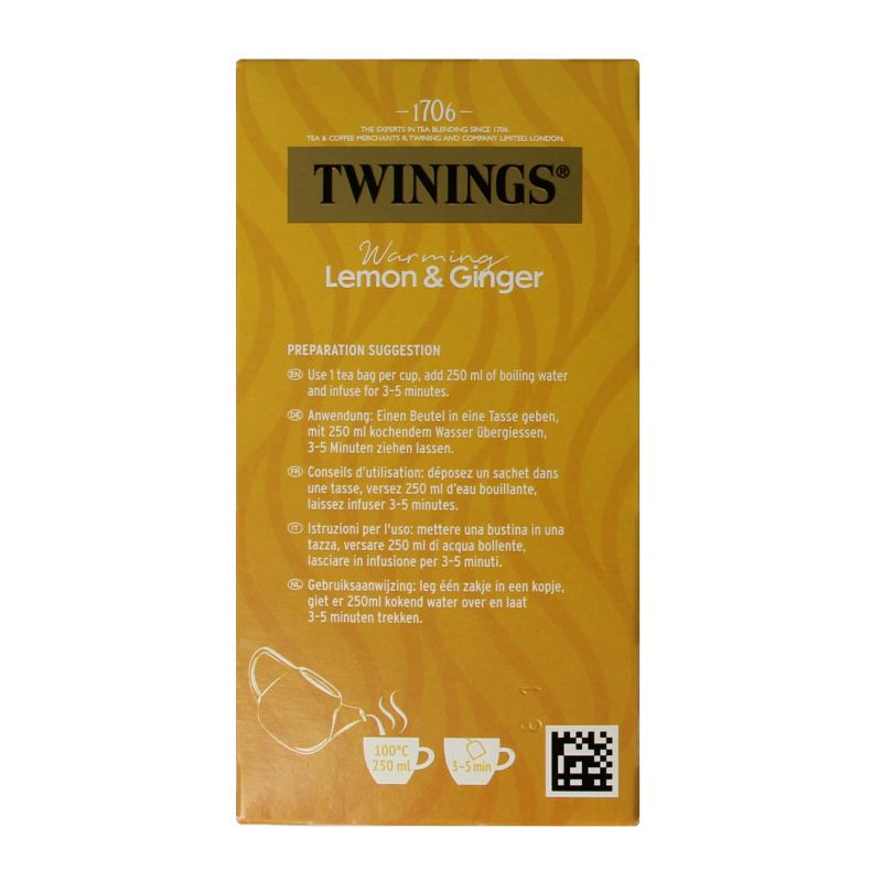 Twinings Citroen gember 20 Zakjes