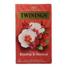 Twinings Rozenbottel hibiscus 20.00 Zakjes