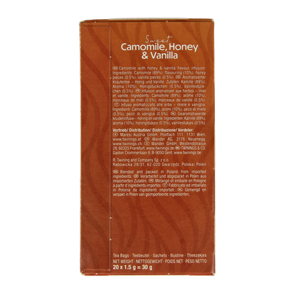 Twinings Kamille honing vanille 20.00 Zakjes