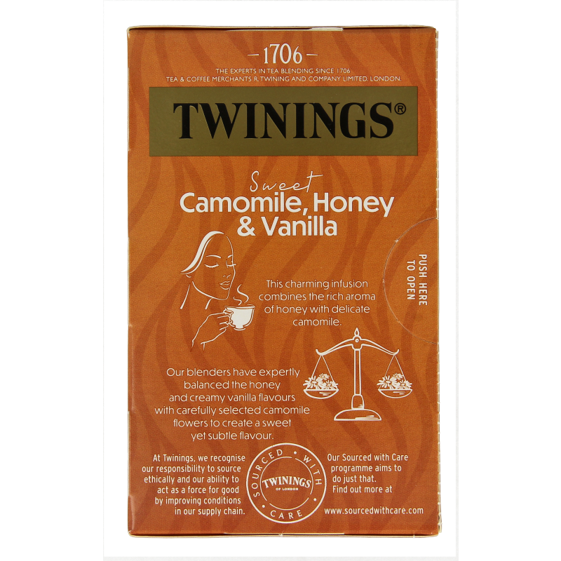 Twinings Kamille honing vanille 20 Zakjes