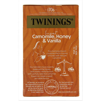 Twinings Kamille honing vanille 20.00 Zakjes
